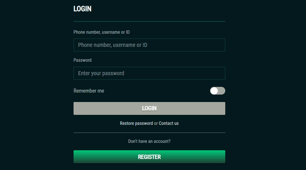 Dash Bet Login